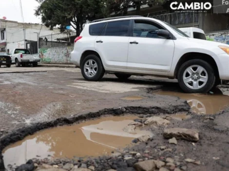 Gobierno estatal reparará 23 mil baches en vialidades principales de Puebla capital